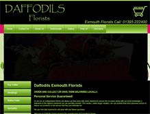 Tablet Screenshot of exmouthflorists.co.uk